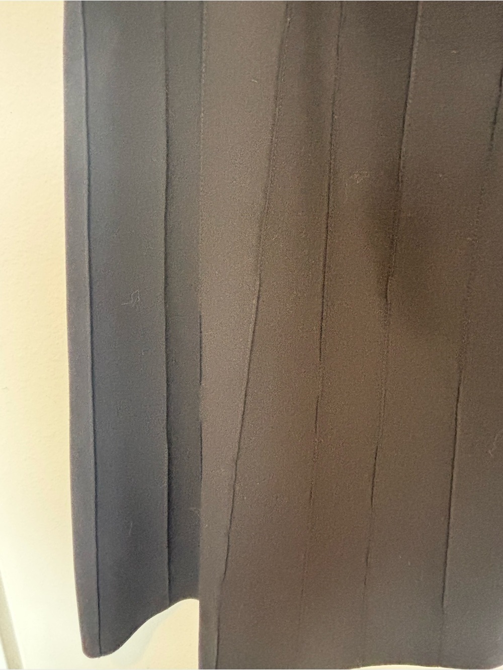 Ann Taylor Wool Black A-Line Pleated Skirt - Picture 3 of 5
